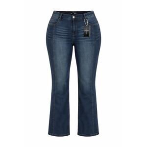 Flamingals Women’s 4XL Dark Wash Straight Leg Jeans Stretch Denim NWT